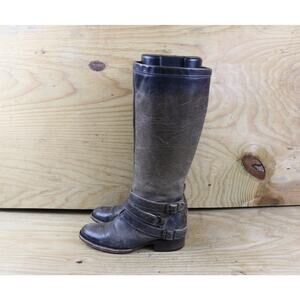 Free Bird by Steven Boots 6 Stone Distressed Irish Zip Up Riding Tall